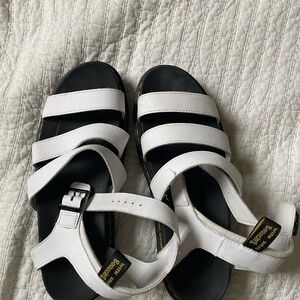 Dr. Martens Black and White Chunky Sandals